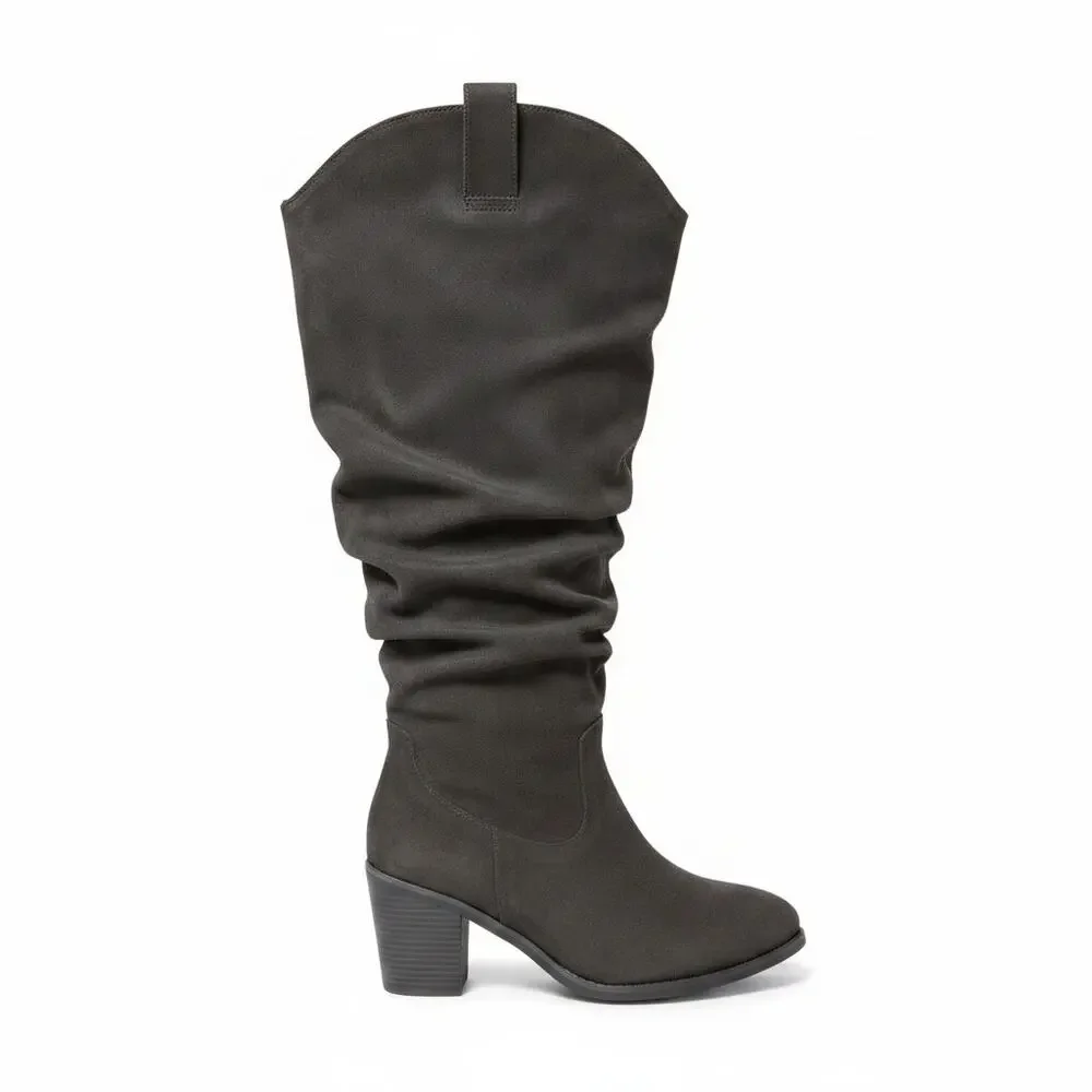 Women's Luoika Extra Wide Calf Cowboy Cowgirl Western Knee High Boots Size 11W